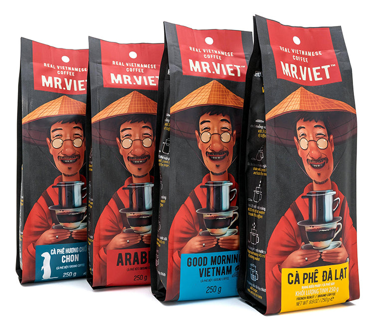 Mr. Viet Vietnamese Ground Coffee Vietnam Bag All Flavors 250g Vietswa 