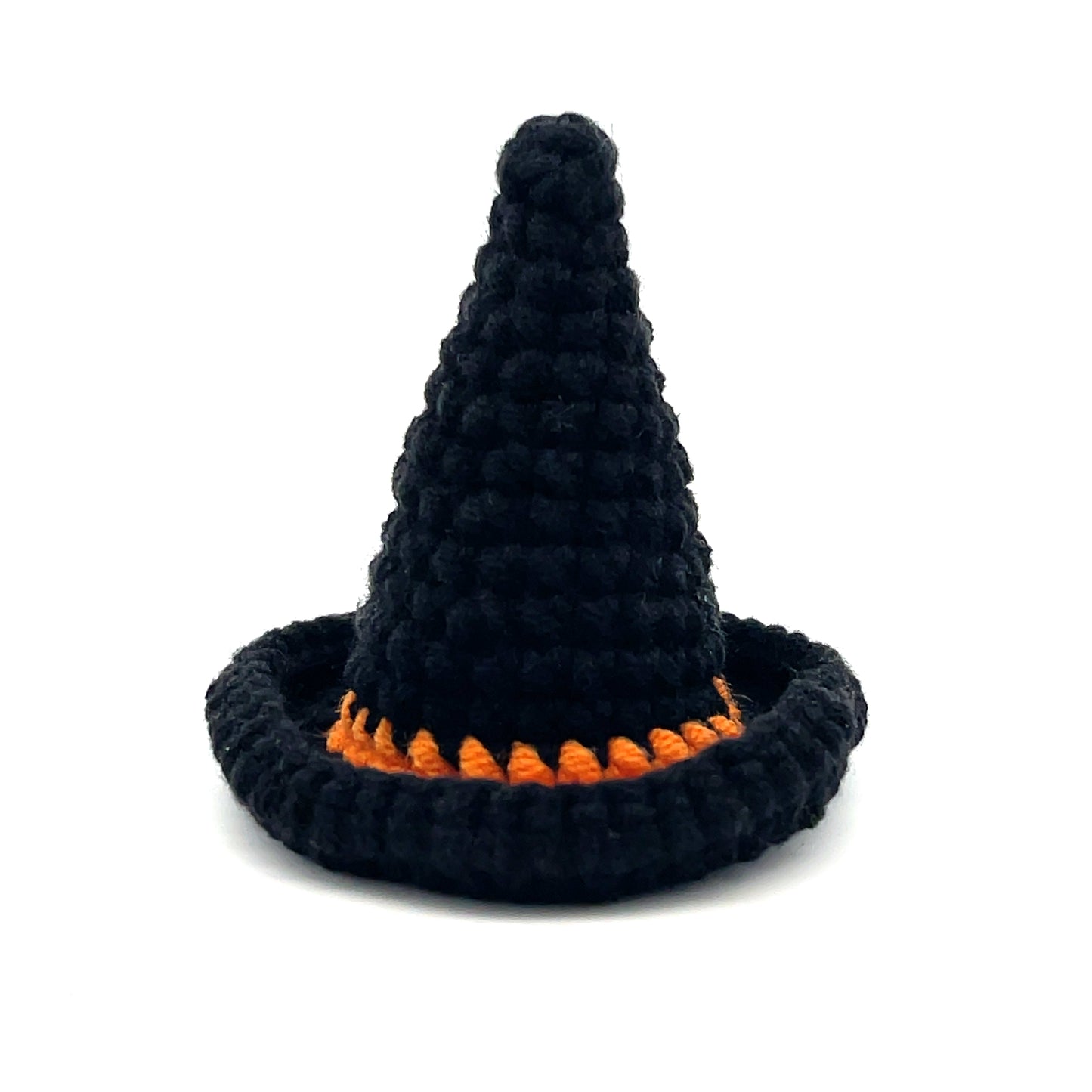 Set of 3 Witch Hat Handmade Amigurumi Stuffed Toy Knit Crochet Decor Home Doll VAC