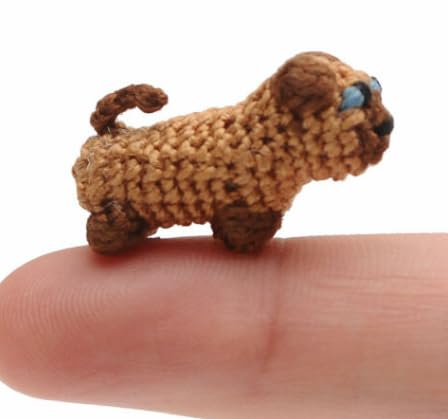 Micro Tiny Miniature Animal Handmade Amigurumi stuffed Toy Knit Crochet Doll VAC