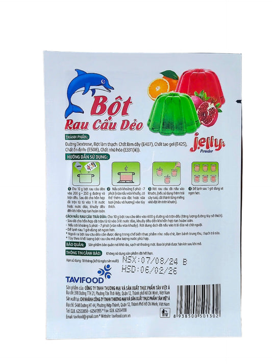 Tavifood Agar Jelly Powder Bột Rau Câu Dẻo Agar Jelly Powder - Made In Viet Nam - Crisp jelly