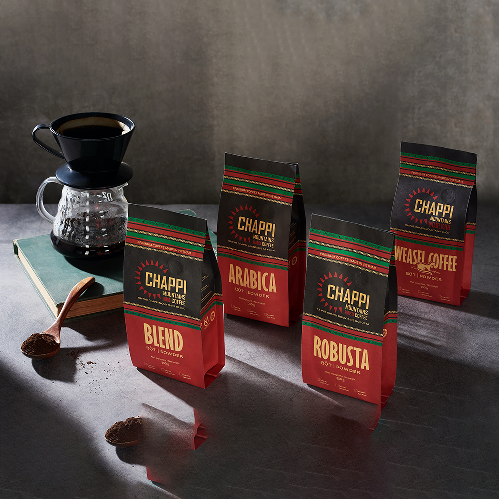 Chappi Mountains Coffee - Robusta & Arabica Powder 250g