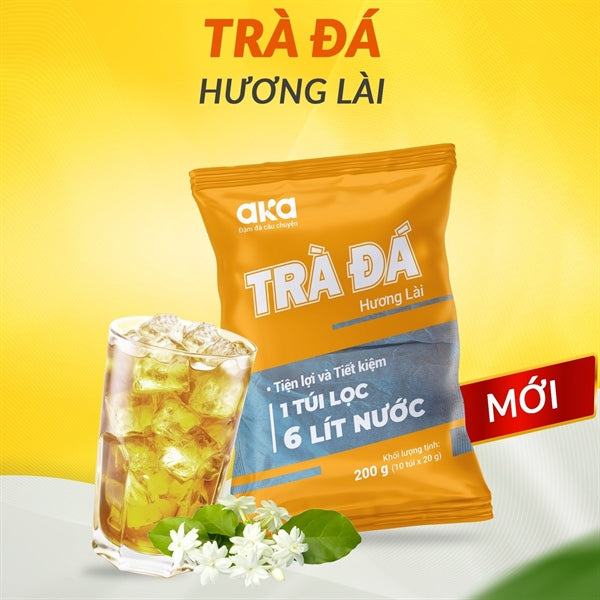 Vietnamese Iced Green Tea Bags Panda Leaf/ Jasmine Scent 200G New Trend