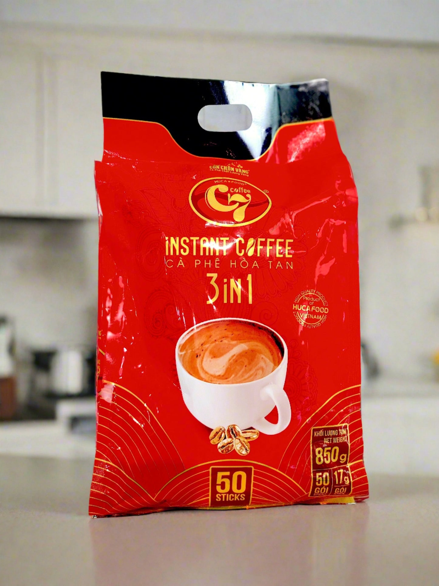 Huca Food - Instant Coffee 3 in 1 Vietnamese Special Coffee 850g ( 50 sticks x 17g)