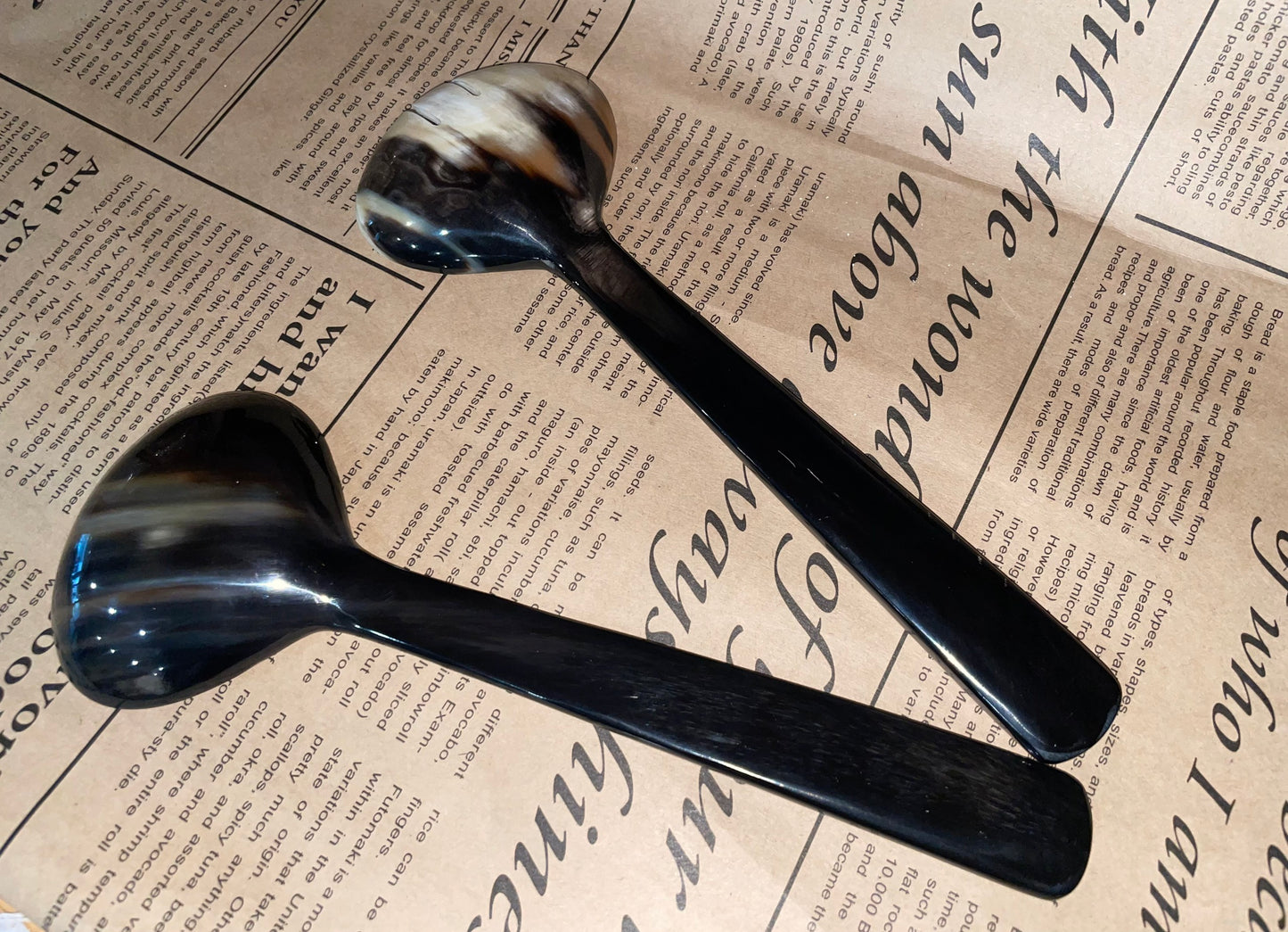 Handcrafted Unique Vietnamese Buffalo Horn Fork & Spoon Set