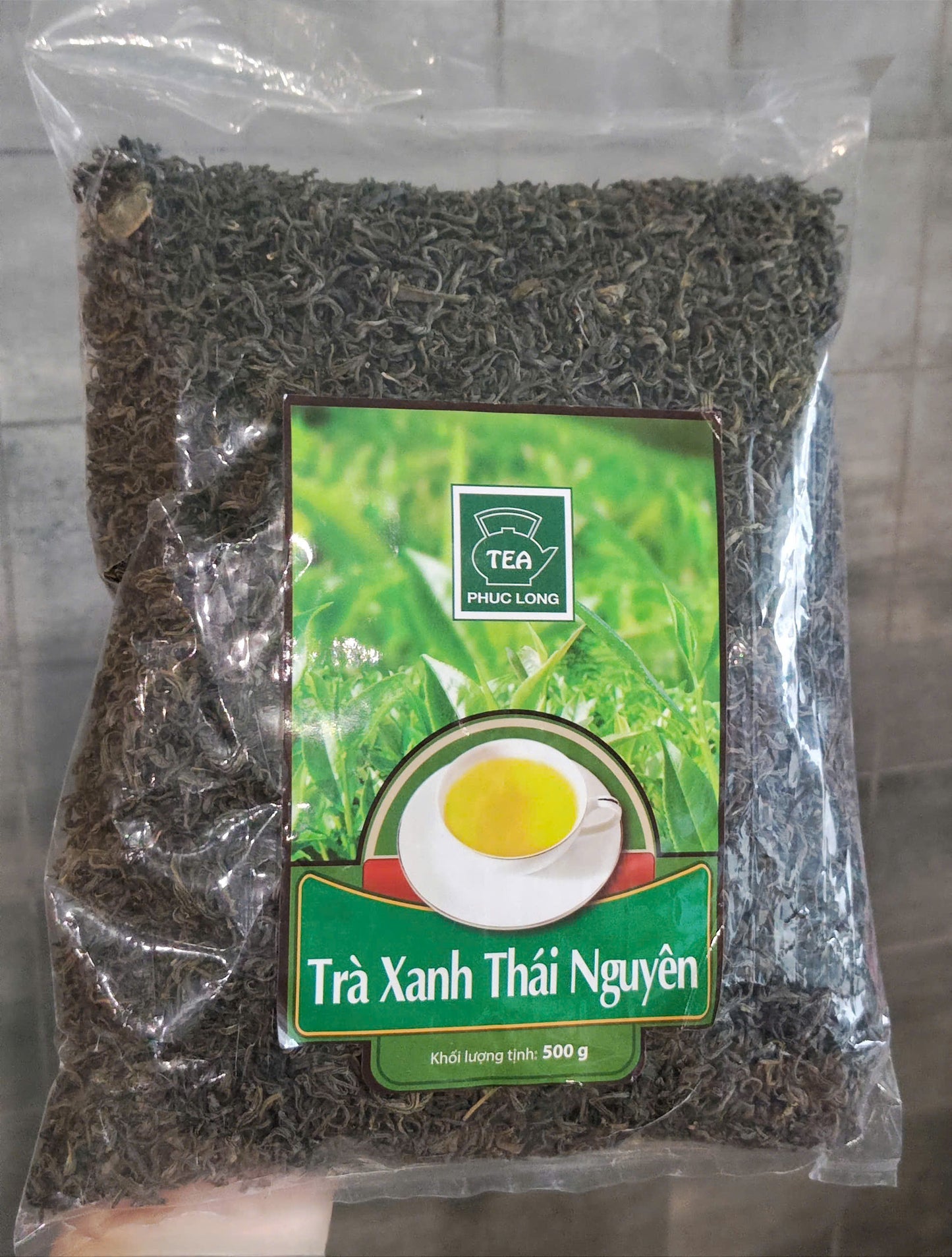 Vietnamese Phuc Long Tea - Thai Nguyen Green Tea Bag 500g High Quality Vietnamese Product