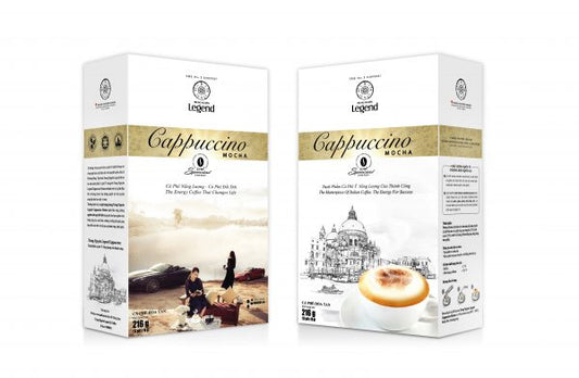 Trung Nguyen G7  Cappuccino Instant Coffee With 3 Flavors Mocha, Coconut & Hazelnut 216g