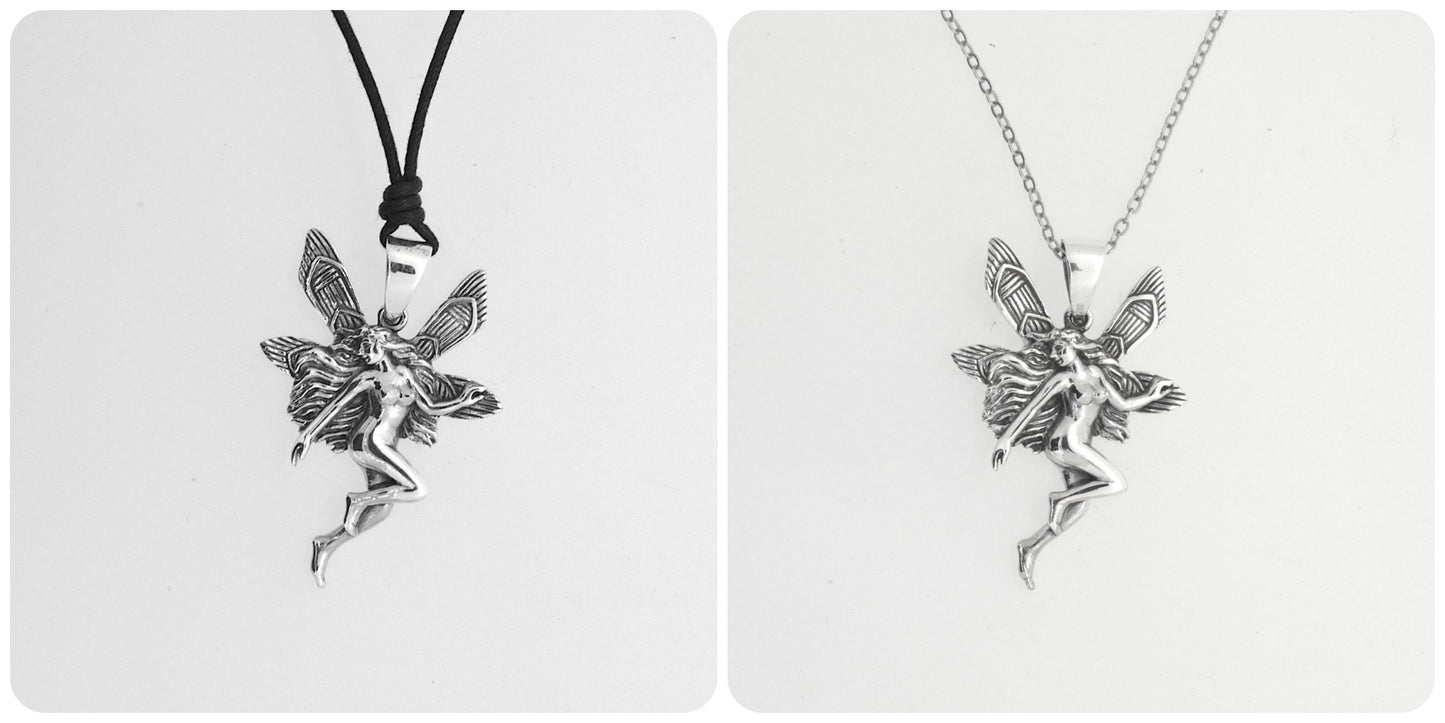 Fairy Angel 925 Sterling Silver Fairy Necklace For Women Jewelry Gifts