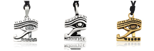 Egyptian of Horus Ra 92.5 Sterling Silver Pewter Brass Necklace Pendant Jewelry