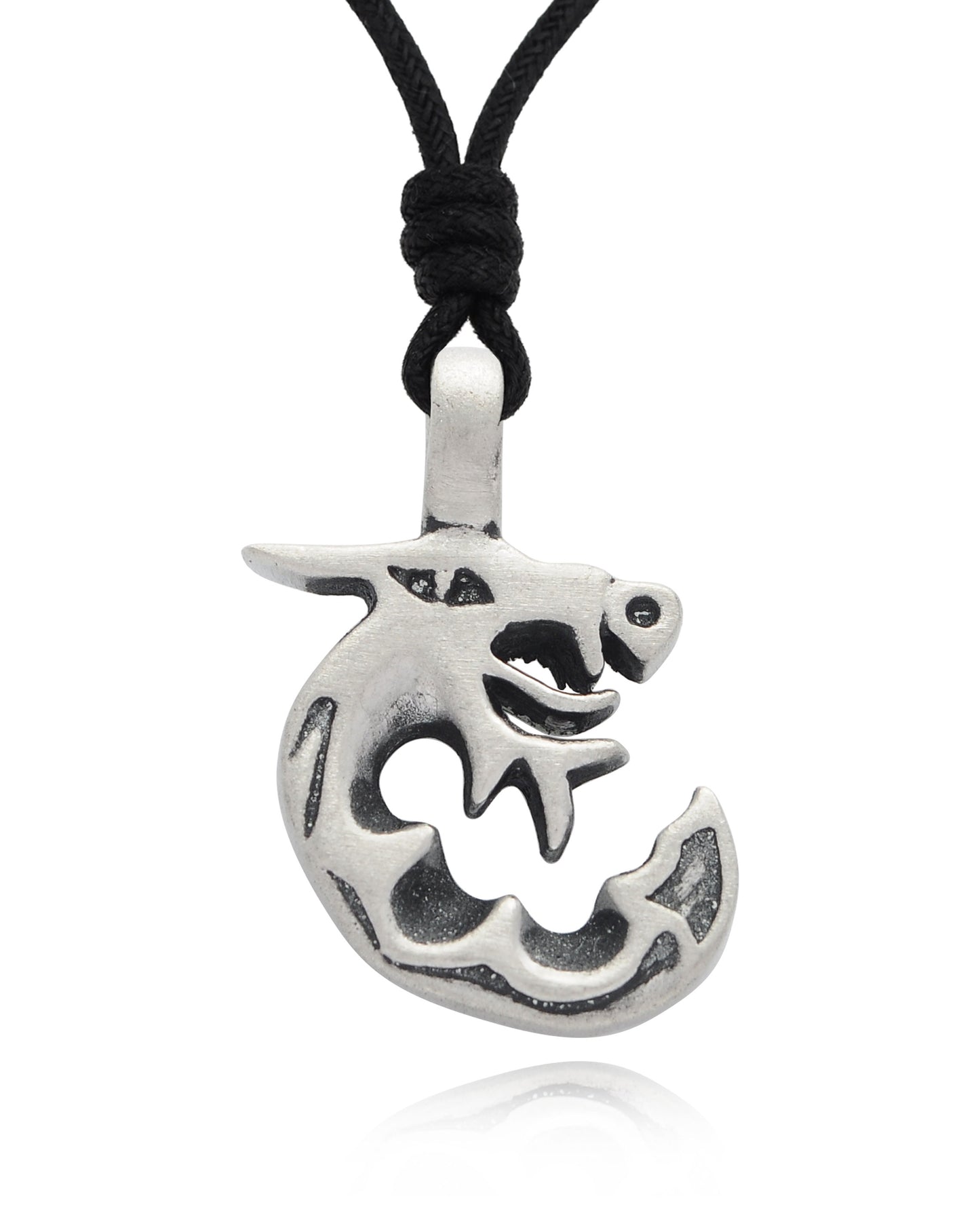 Baby Dragon Silver Pewter Charm Necklace Pendant Jewelry