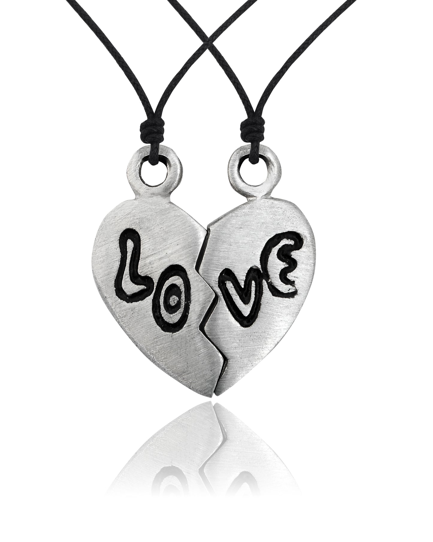Bestfriend Couple Pendant Silver Pewter Gold Brass Charm Necklace Pendant Jewelr