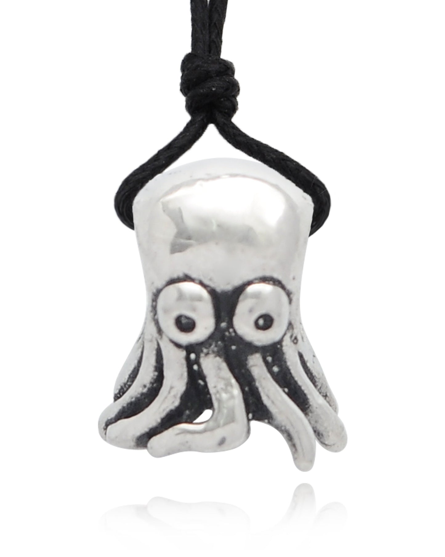 Cute Octopus 92.5 Sterling Silver Pewter Brass Charm Necklace Pendant Jewelry