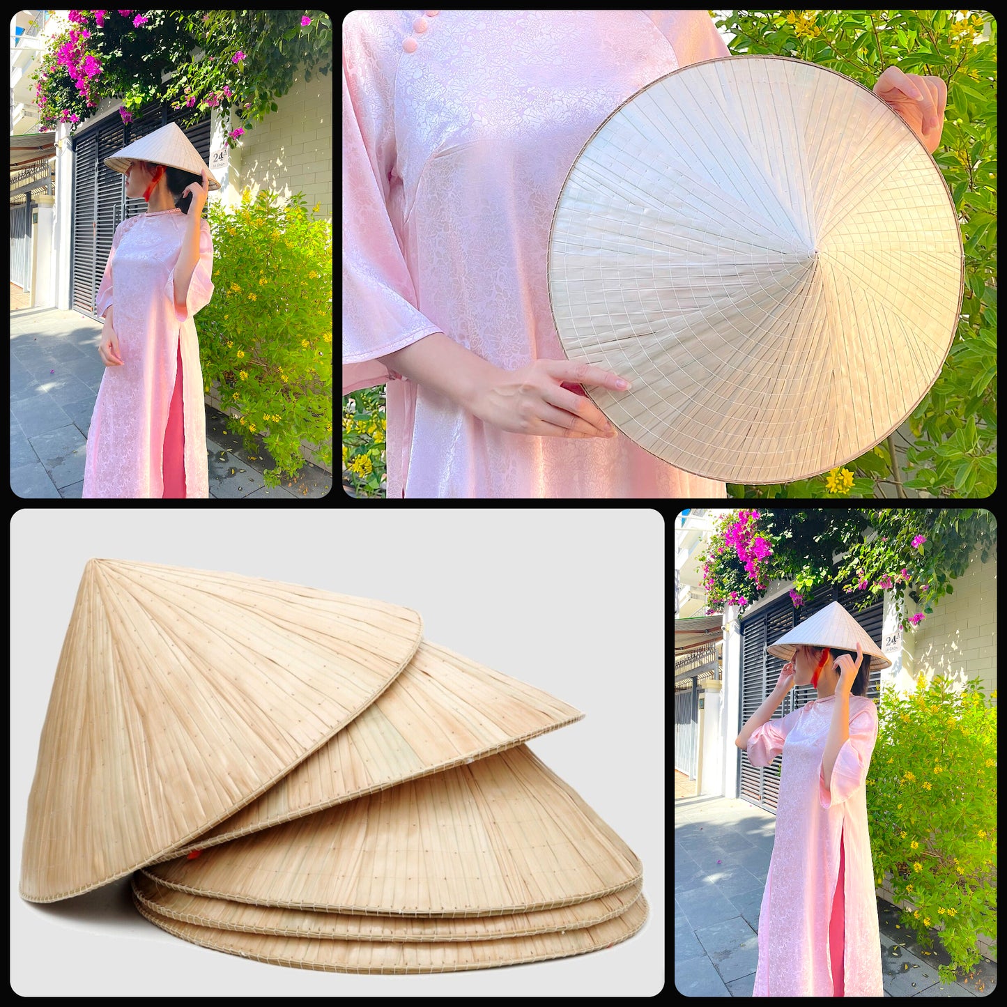 5 Vietnamese Conical Hat Non La Asian Farming Tradtional Vietnam