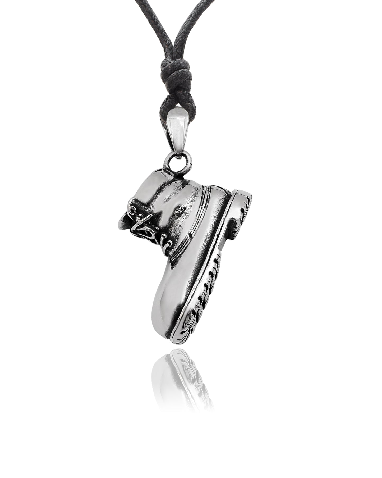 Stainless Steel Biker Punk Boot Shoe Unisex Necklace Pendant Jewelry