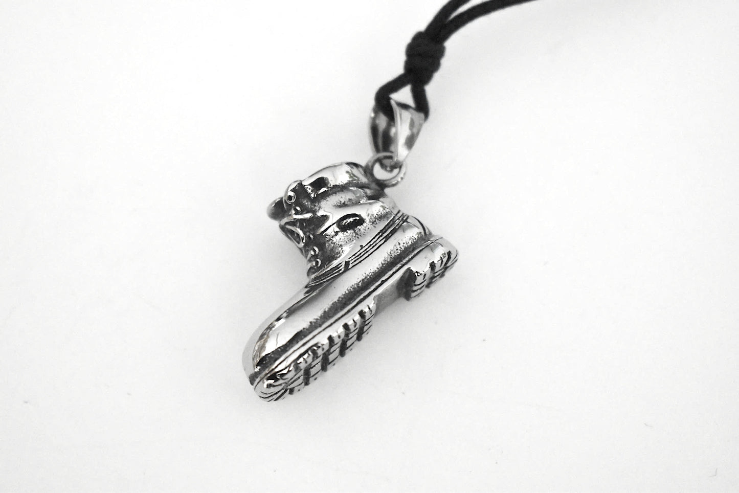 Stainless Steel Biker Punk Boot Shoe Unisex Necklace Pendant Jewelry