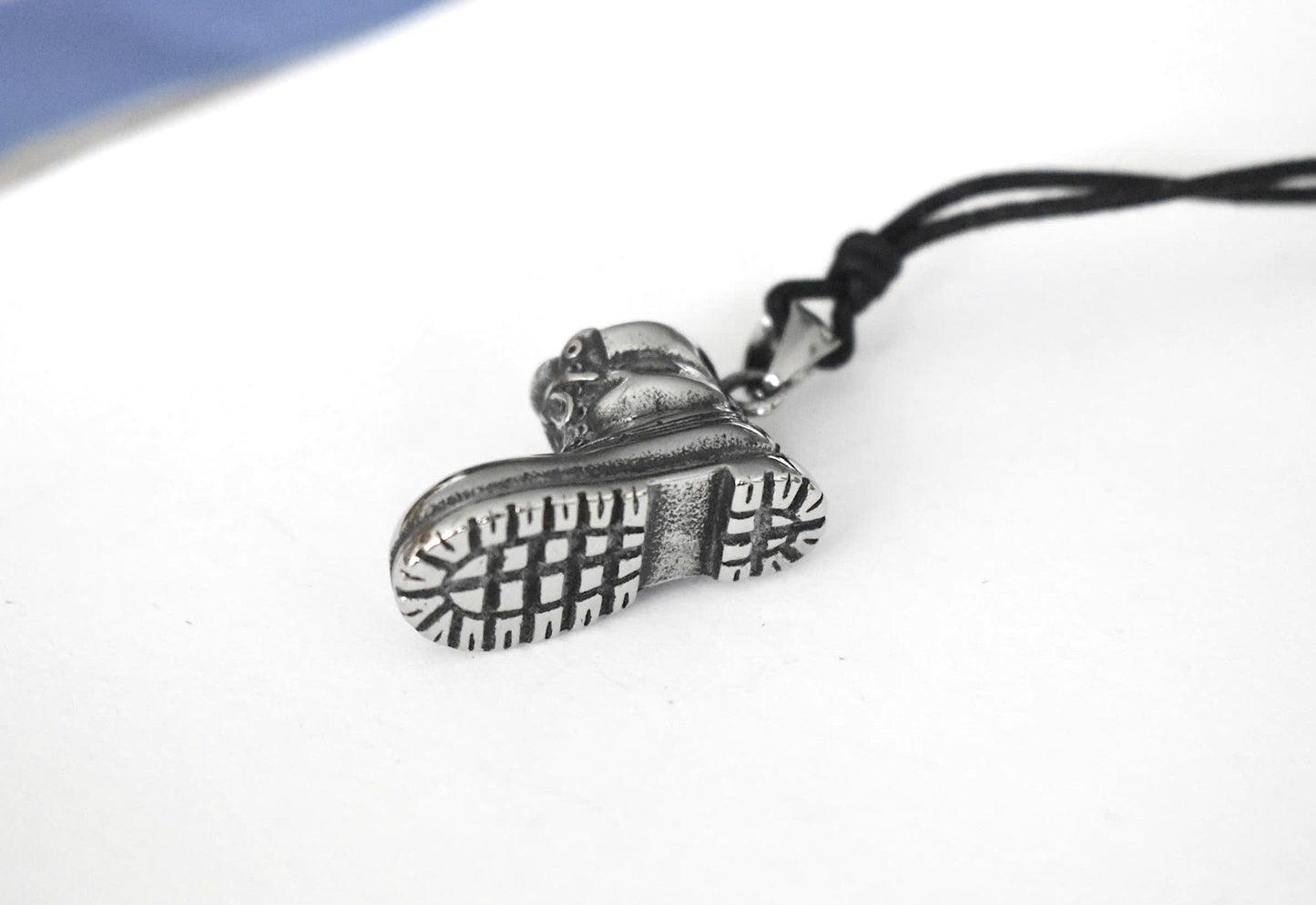 Stainless Steel Biker Punk Boot Shoe Unisex Necklace Pendant Jewelry