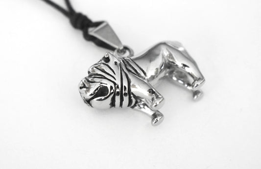 Adorable Stainless Steel French Bulldog Pet Necklace Pendant Jewelry