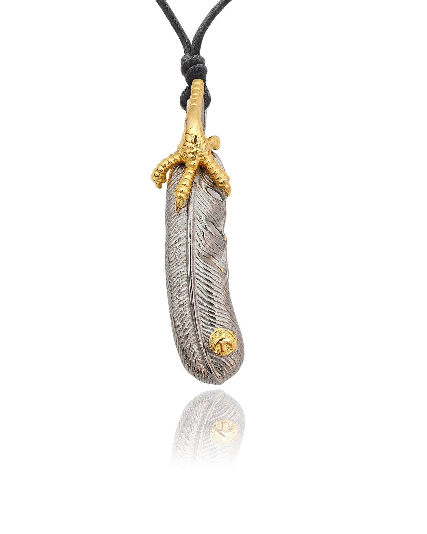 Eagle Claw Feather Necklace for Men and Women Hip Hop Punk Personality Stainless Steel Pendant Necklace Necklace Pendant Jewelry