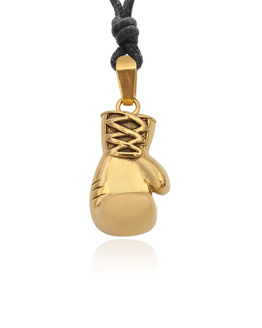 Boxing Glove Rocky Balboa Gold/Black/Silver Color Strong Personality Accessories Stainless Steel Necklace Pendant Jewelry Men's Gift Idea