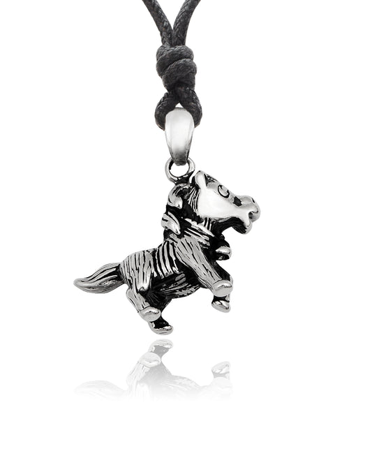 Cute Donkey Stainless Steel Necklace Pendant Jewelry