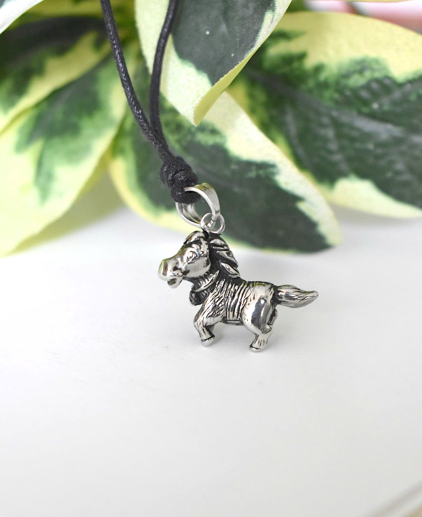 Cute Donkey Stainless Steel Necklace Pendant Jewelry