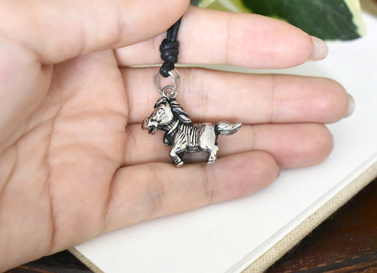 Cute Donkey Stainless Steel Necklace Pendant Jewelry