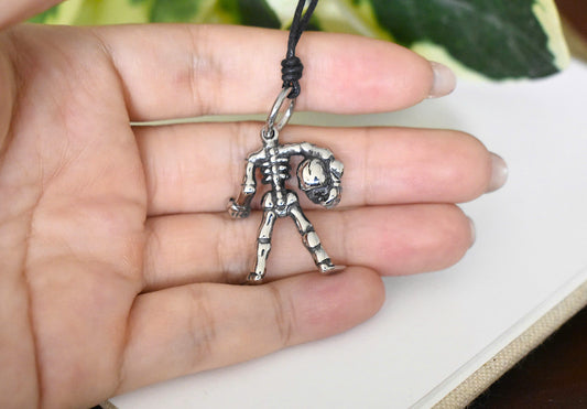 Skull Skeleton Pendant Stainless Steel Biker Necklace Pendant Jewelry