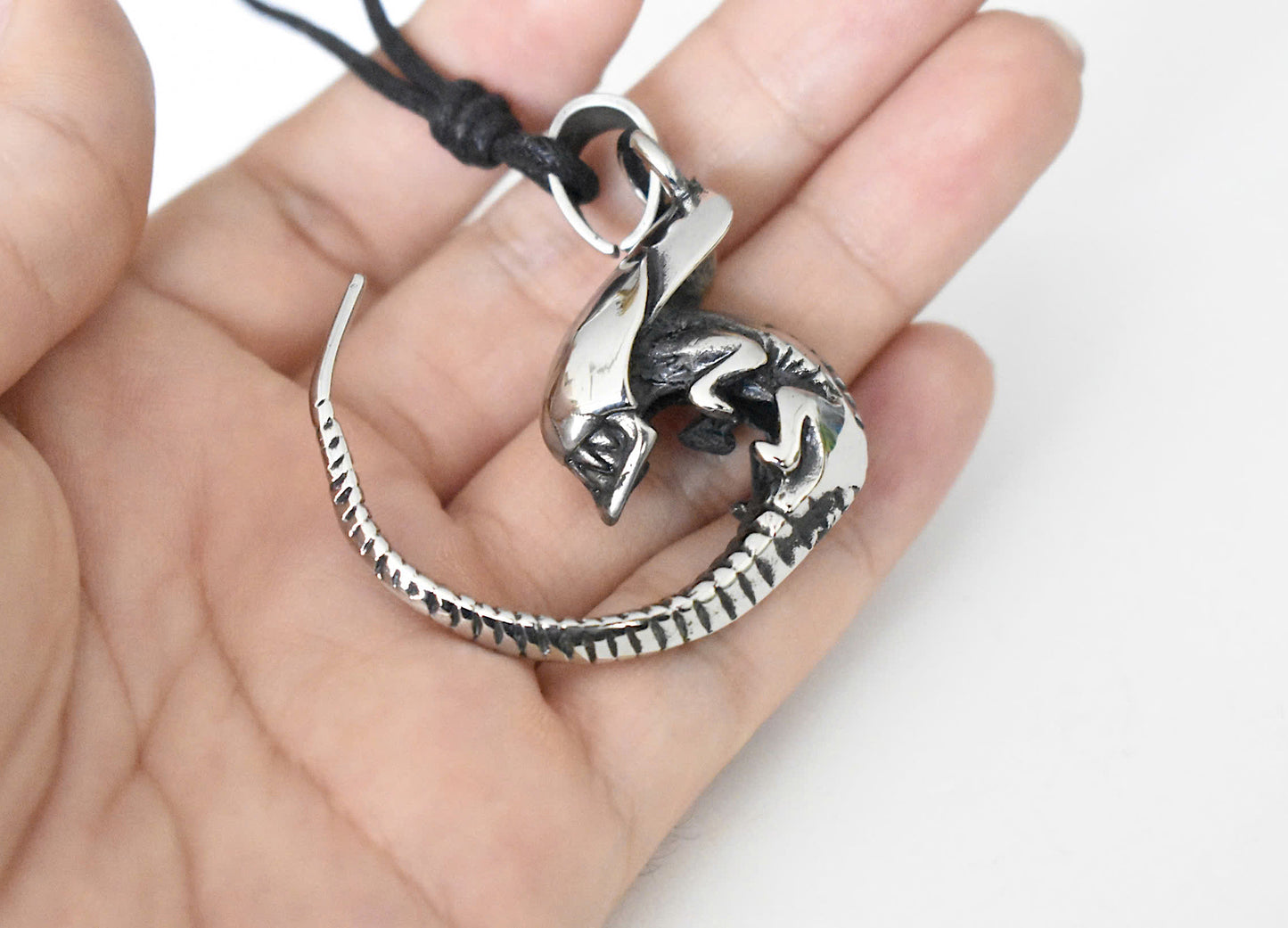 Alien Dragon Necklace Personalized Stainless Steel Necklace Pendant Jewelry