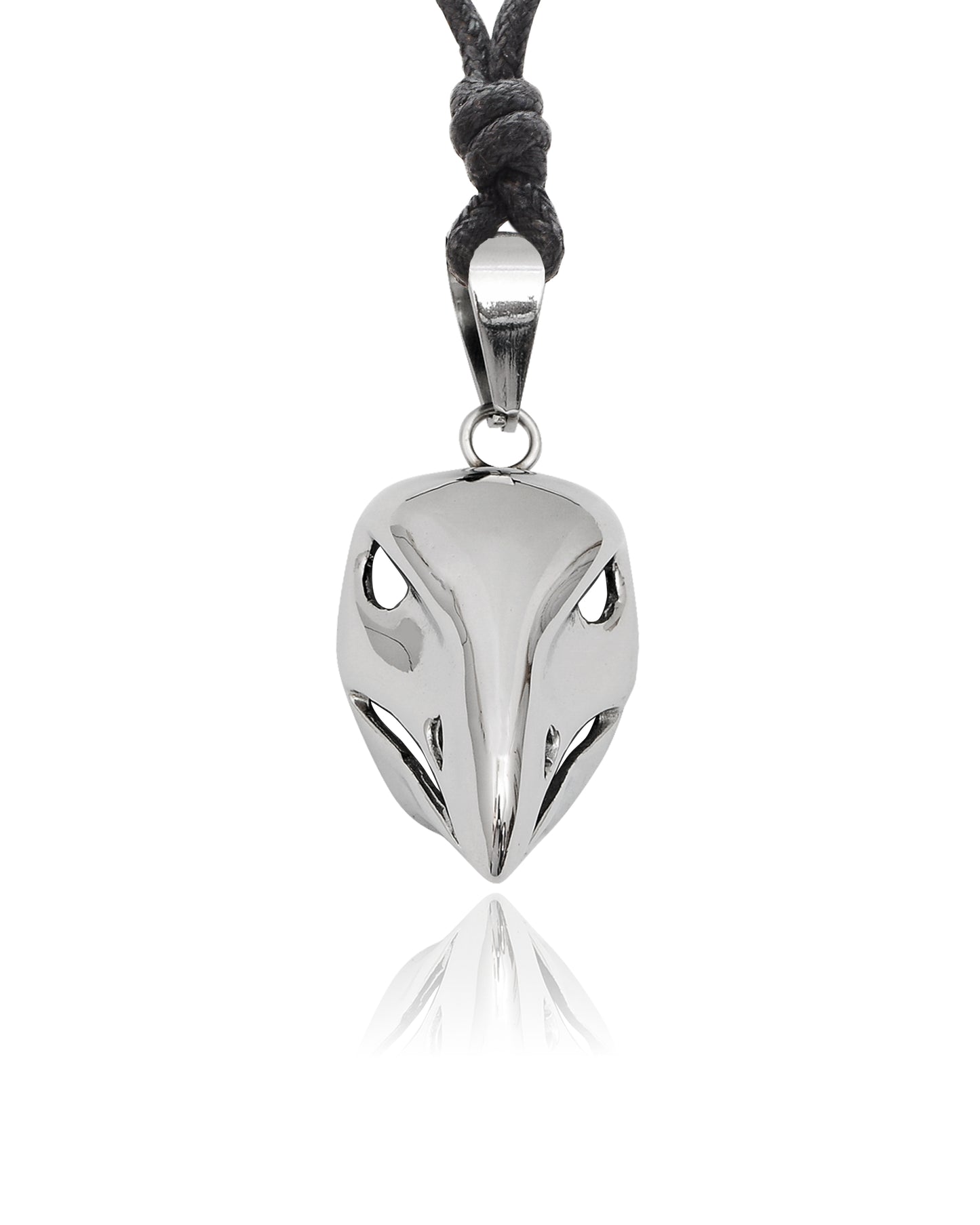 Gothic Eagle Head Skull Stainless Steel Necklace Pendant Jewelry