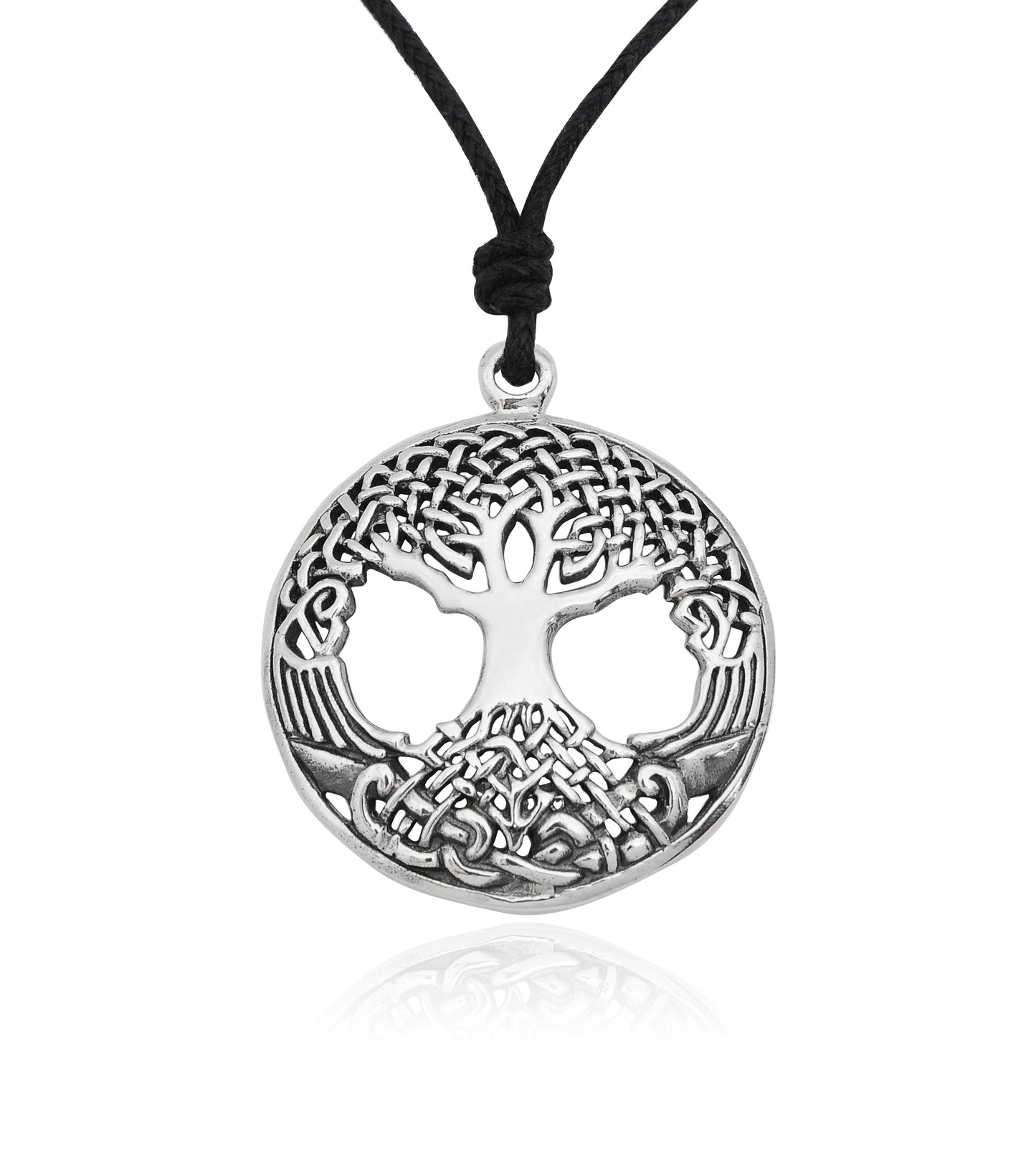 Tree of Life 92.5 Sterling Silver Brass Charm Necklace Pendant Necklace Jewelry