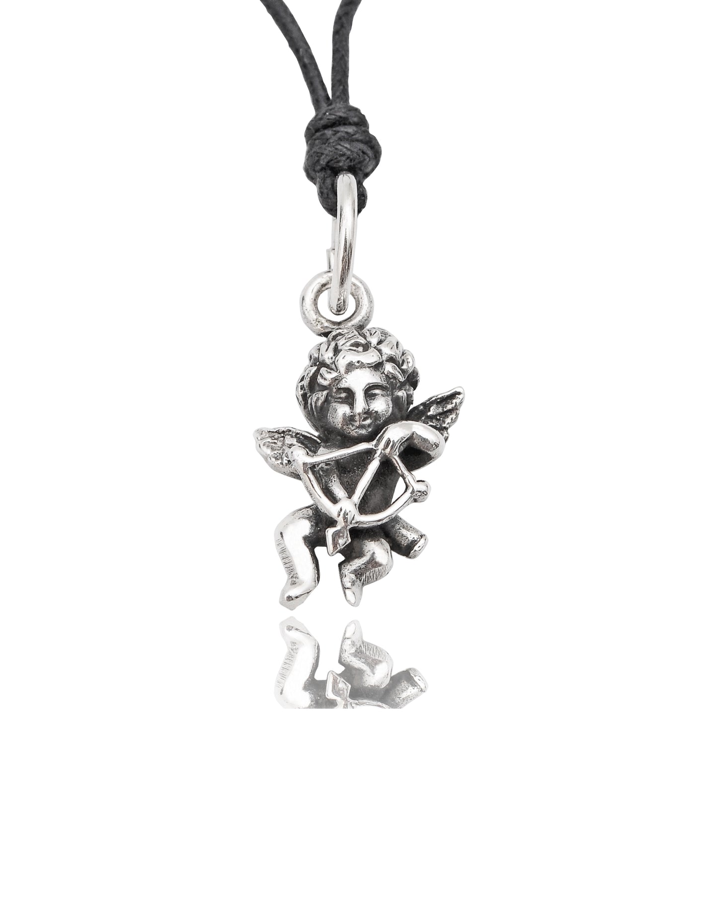 Unique Cupid Cherub 92.5 Sterling-silver Gold Brass Charm Necklace Pendant Jewelry