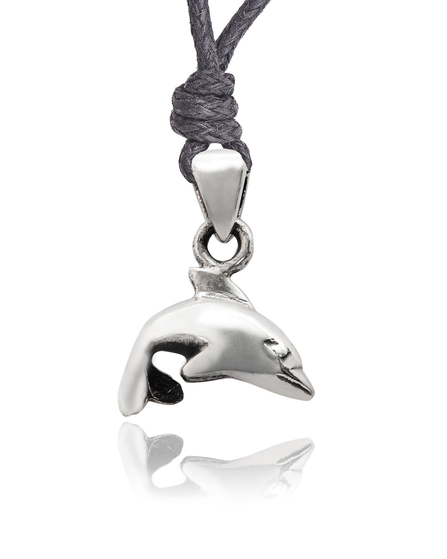 New Handmade Dolphin Sterling-Silver Pewter Brass Necklace Pendent Jewelry