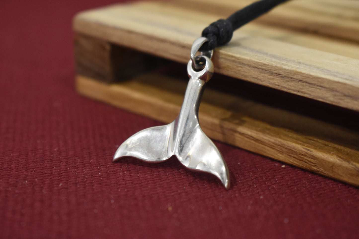 Unique Whale Tail Silver Pewter Brass Charm Necklace Pendant Jewelry