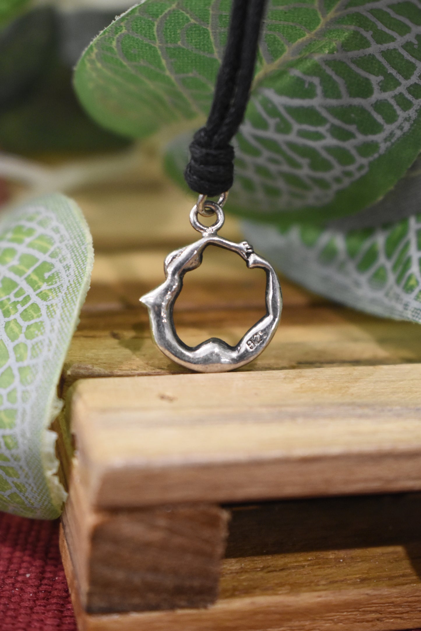 Yoga Pose 92.5 Sterling Silver Gold Brass Charm Necklace Pendant Jewelry