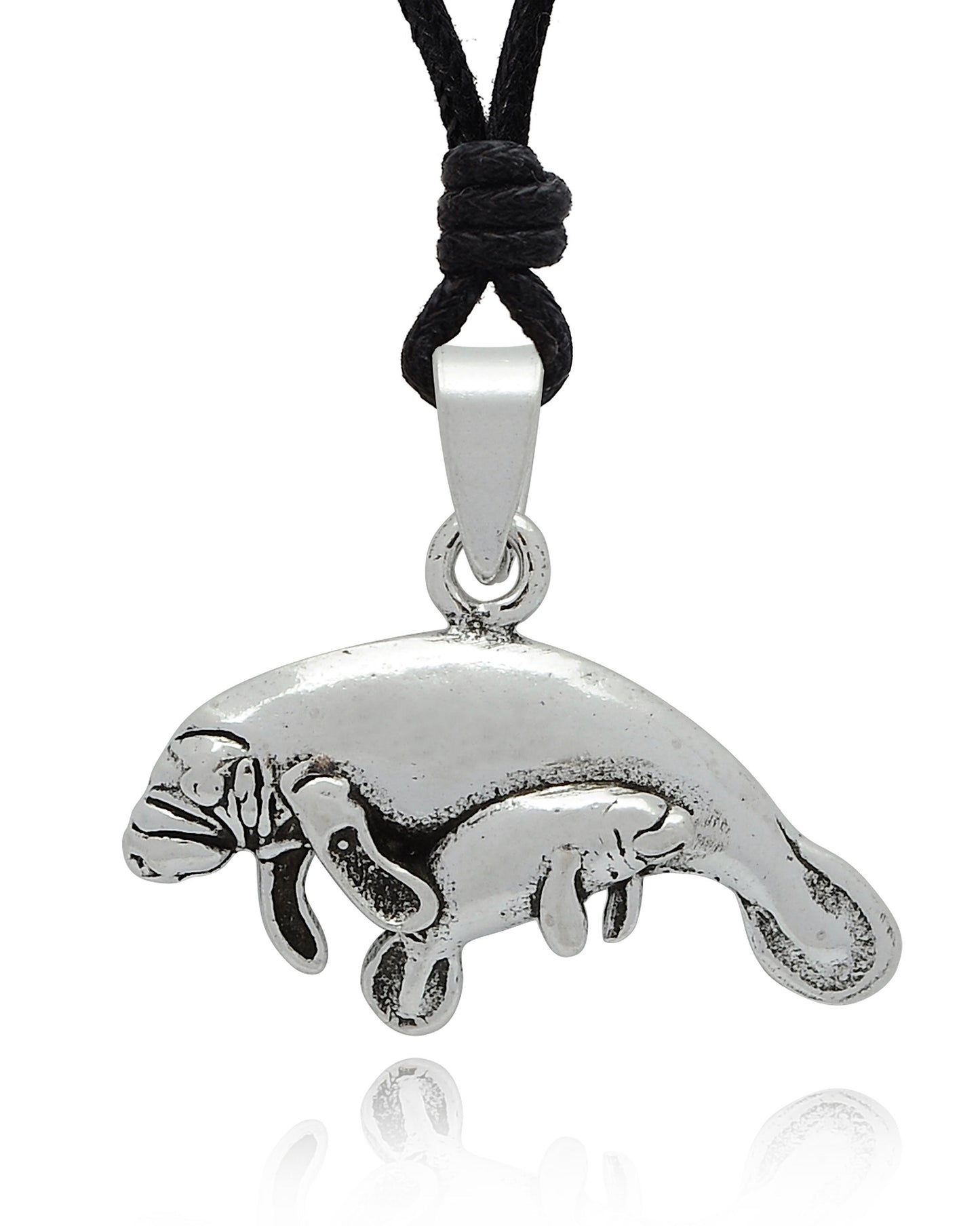 Sea Lion 92.5 Sterling Silver Gold Brass Charm Necklace Pendant Jewelry