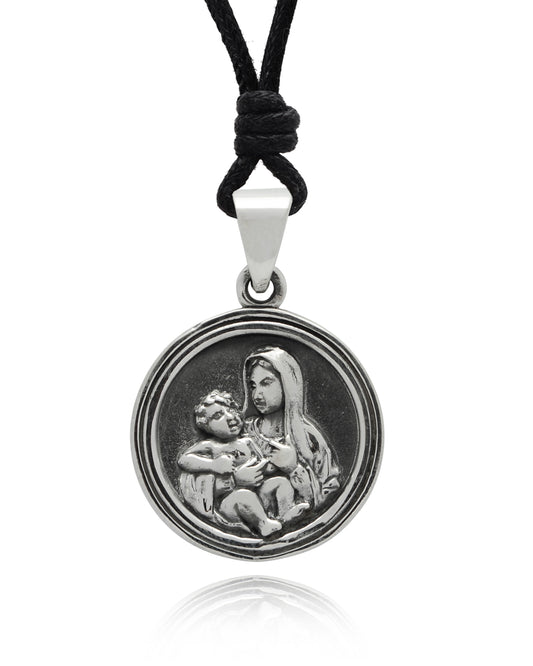 Virgin Mary Handmade Brass Charm Necklace Pendant Jewelry