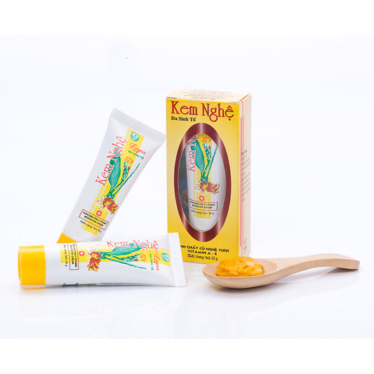 Kem Nghe Thorakao Leyna Nghe Turmeric Cleansing Milk Cream Tube Vietnamese 25 gr