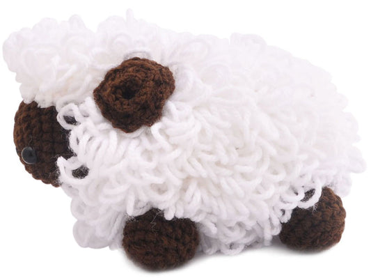 Cute Sheep Handmade Amigurumi Stuffed Toy Knit Crochet Doll VAC