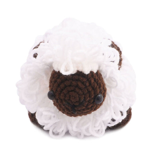 Cute Sheep Handmade Amigurumi Stuffed Toy Knit Crochet Doll VAC