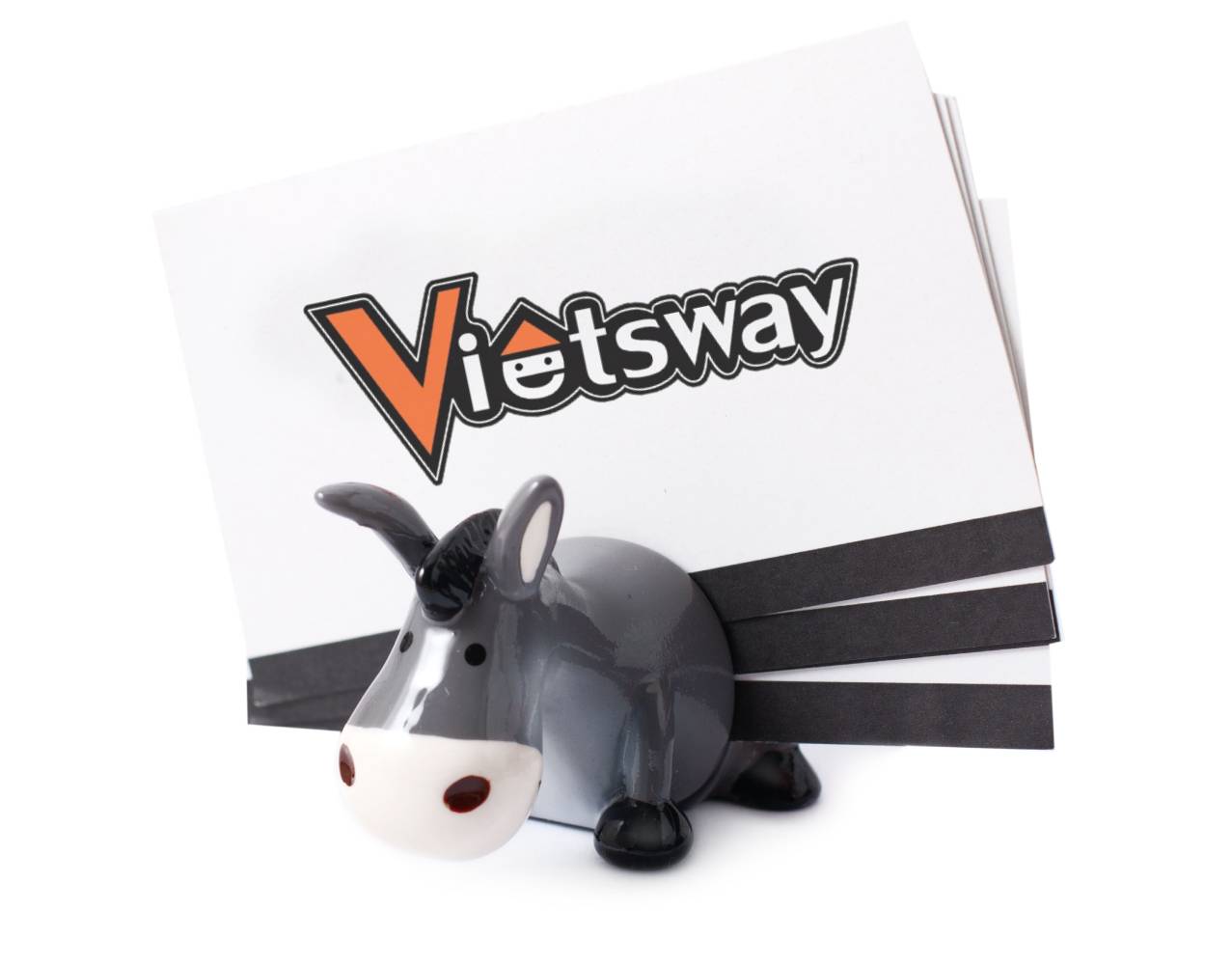 Cute Animal Card Holders – Adorable Magnetic Ceramic Business & Home Décor