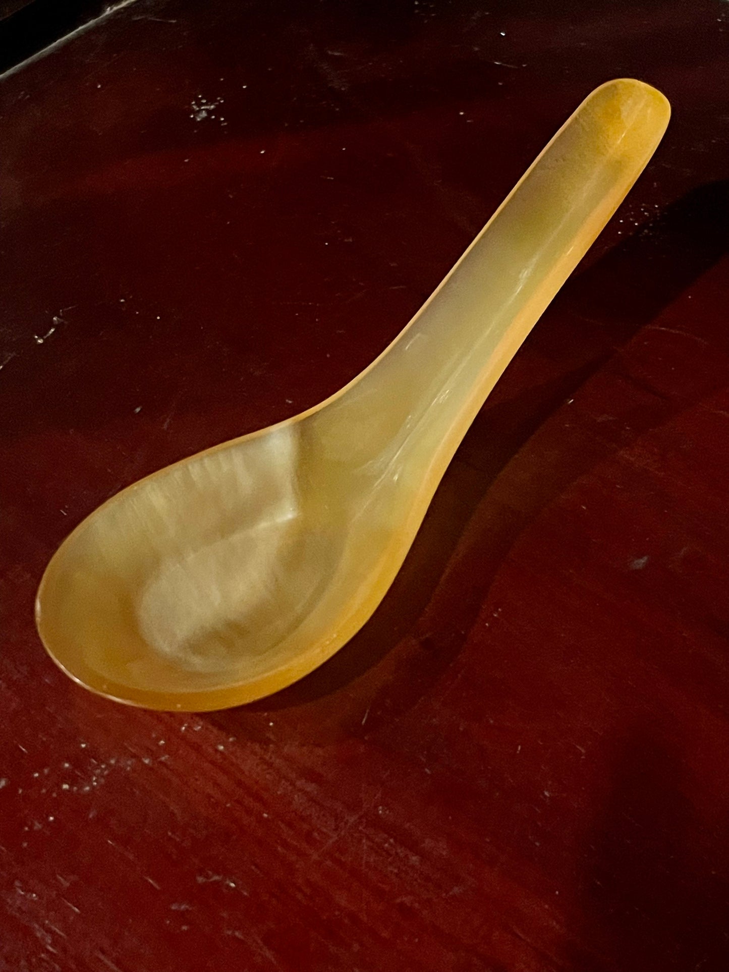 Handcrafted Unique Vietnamese Buffalo Horn Dinning Dinner Spoon