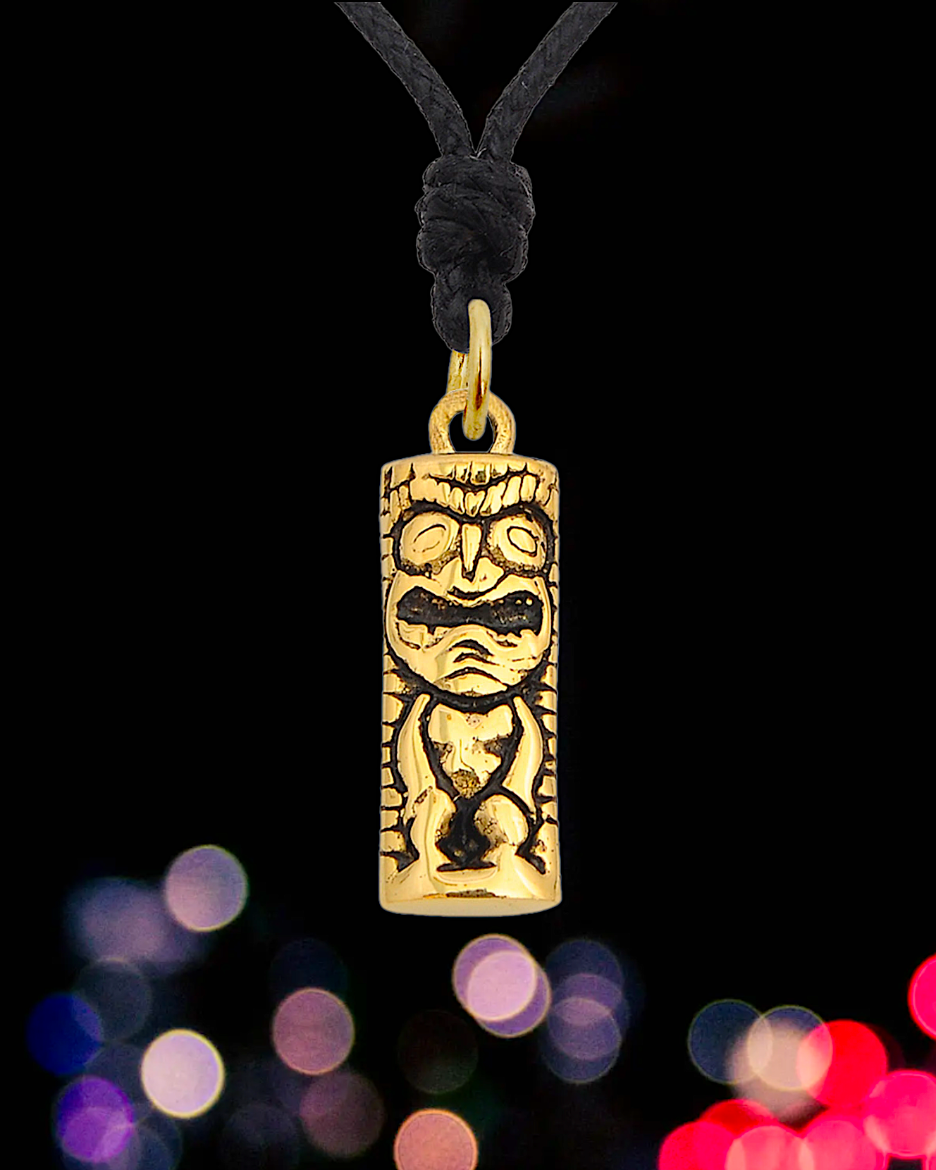 Hawaiian God 92.5 Sterling Silver Gold Brass Necklace Pendant Jewelry