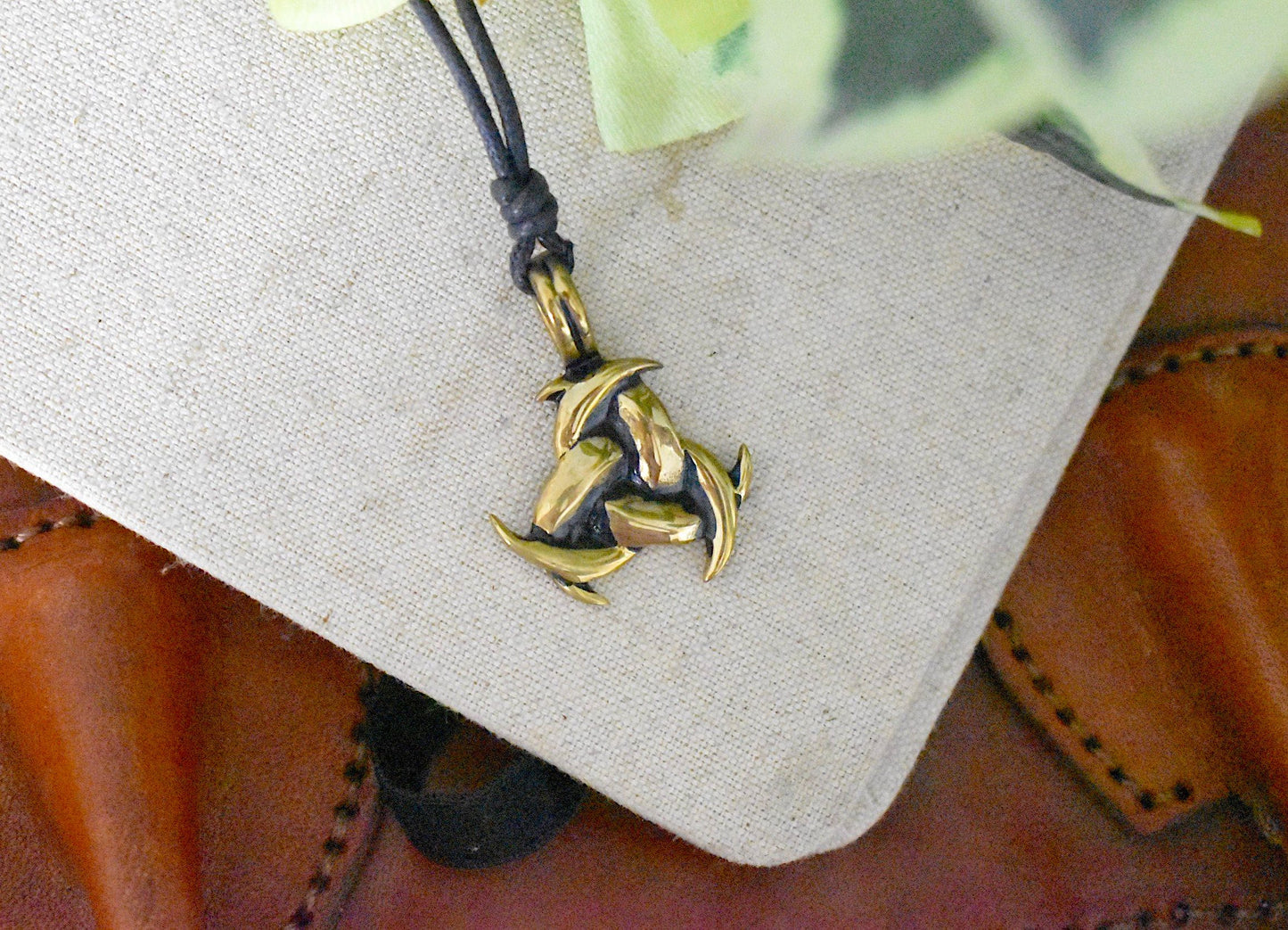 Trilogy Triquetra Silver Pewter Gold Brass Charm Necklace Pendant Jewelry