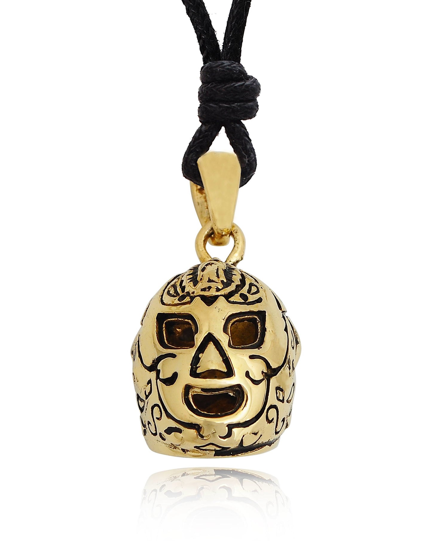 Handmade Stylish Japanese Fox Gold Brass Charm Necklace Pendant Jewelry