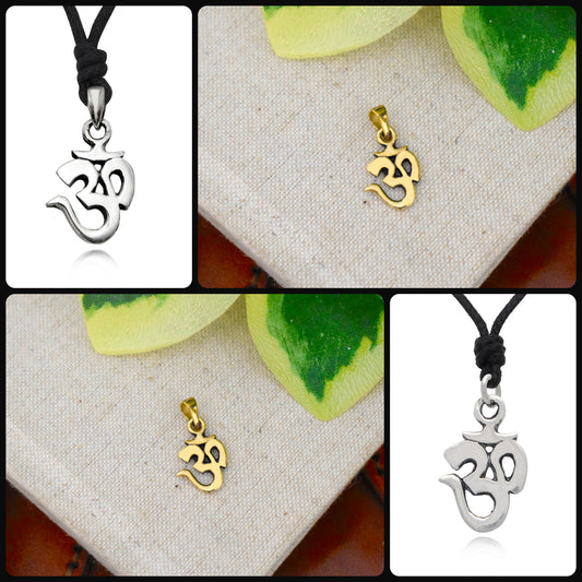 Trending Hindu Ohm Ohm 92.5 Sterling Silver Necklace Pendant Jewelry