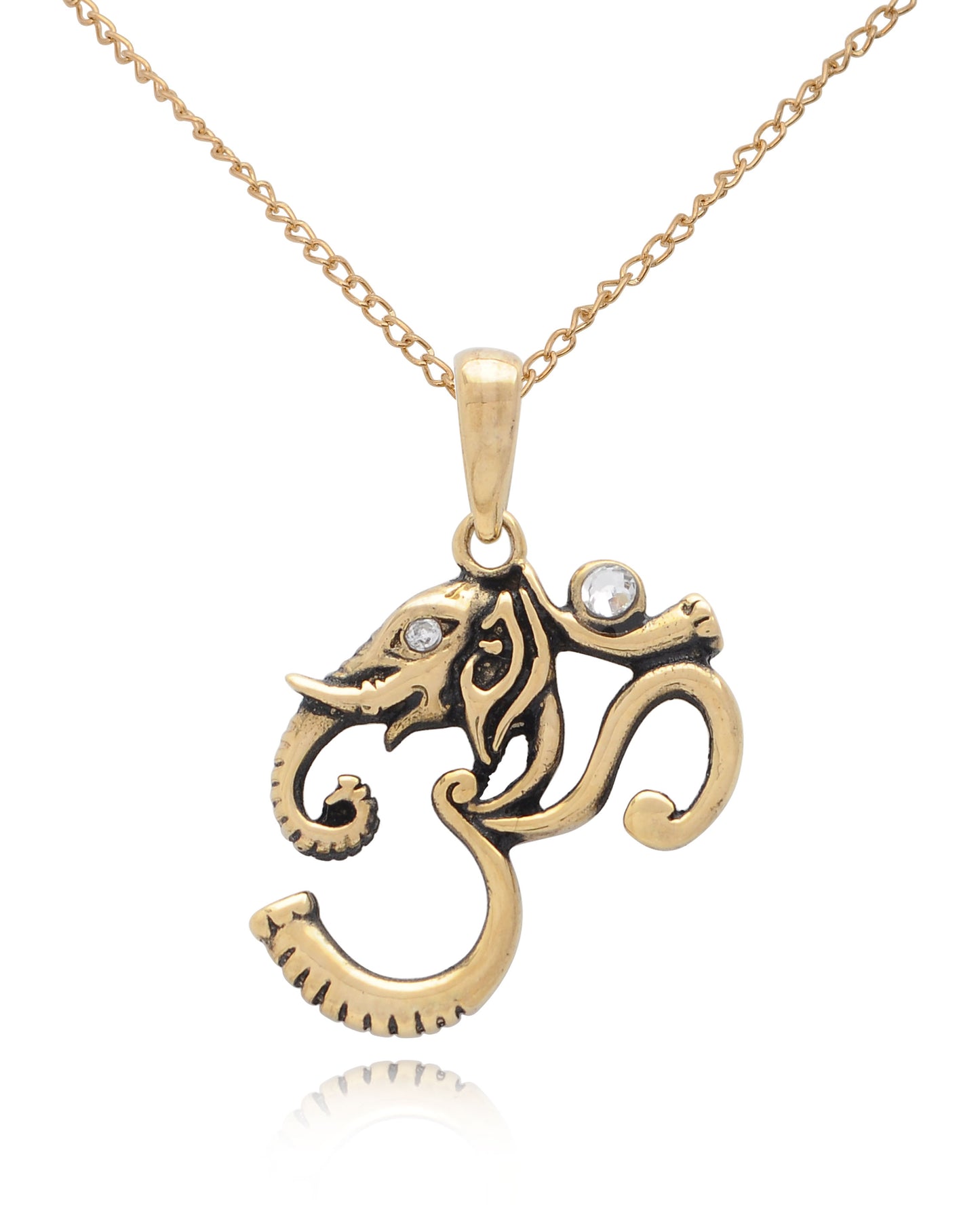 Hindu Ohm Aum Om Handcrafted Silver Pewter Brass Charm Necklace Pendant Jewelry