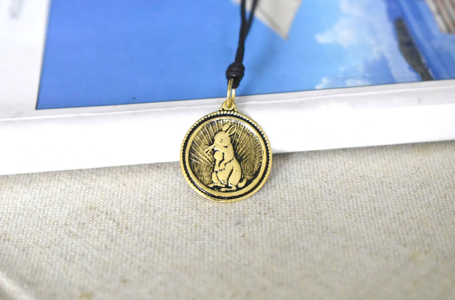 Chinese Year Of Zodiac Gold Brass Charm Necklace Pendant Jelwery