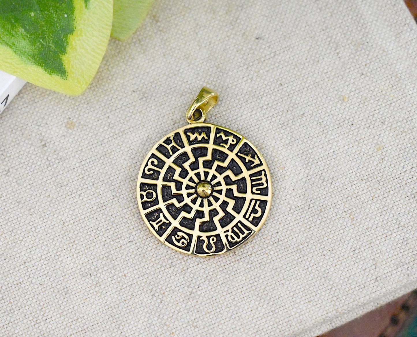 Handmade Astrology Sterling Silver Pewter Gold Brass  Necklace Pendant Jewelry