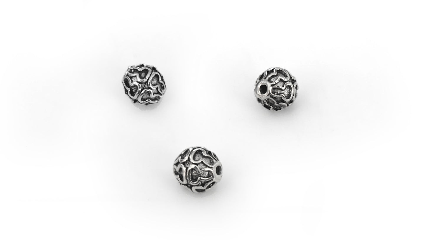 Set Of 2 Metal Beads Silver Color Jewelry Beads For Jewelry Making Bracelet NecklaceDIY Craft