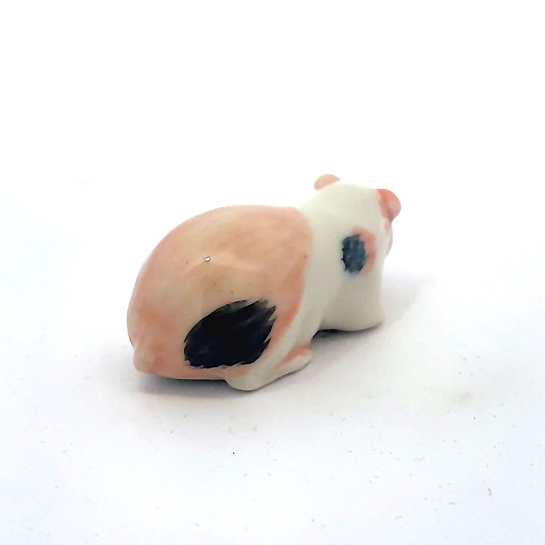 Guinea Pigs Ceramic Figurines Animal Miniature Collectible Decor