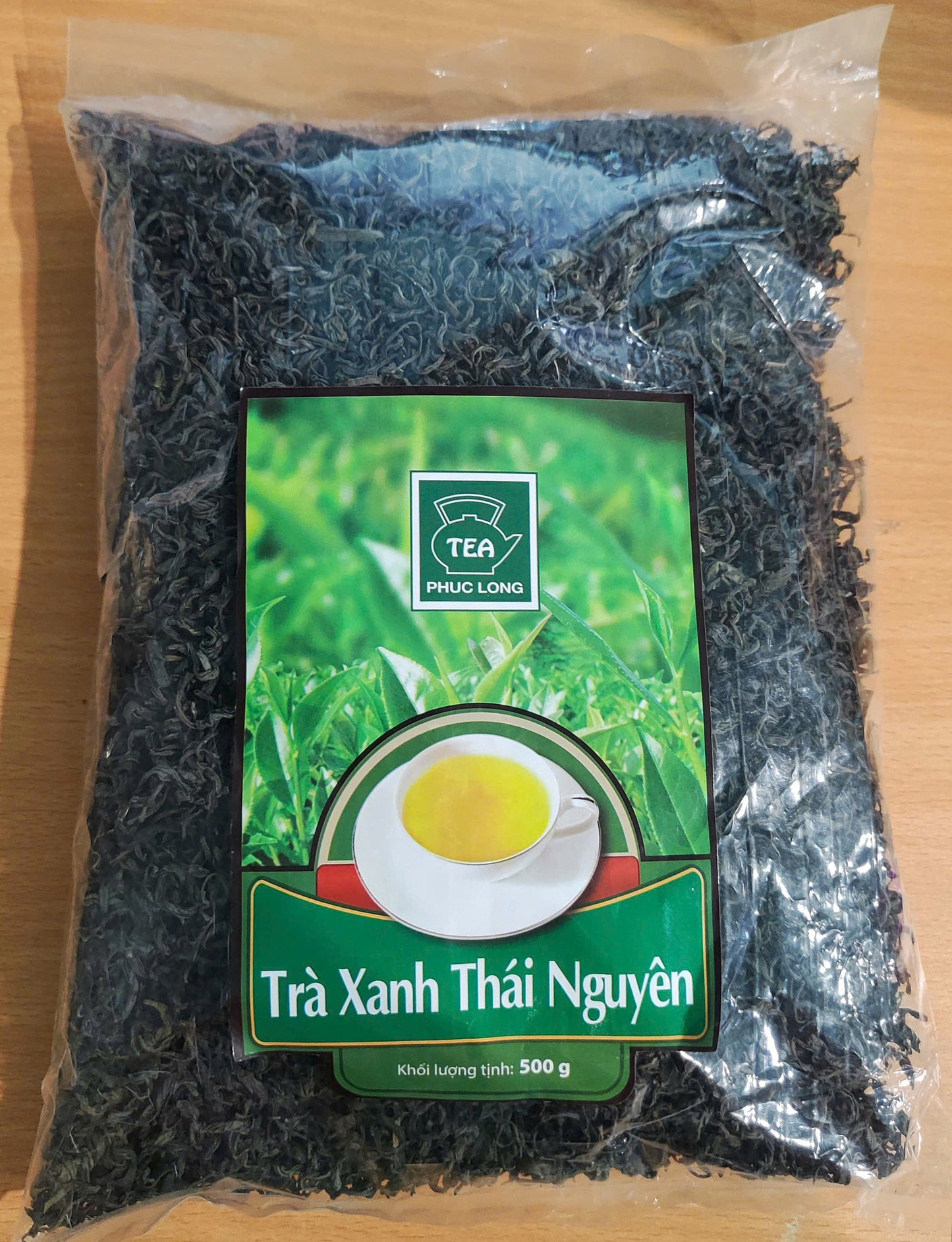 Vietnamese Phuc Long Tea - Thai Nguyen Green Tea Bag 500g High Quality Vietnamese Product